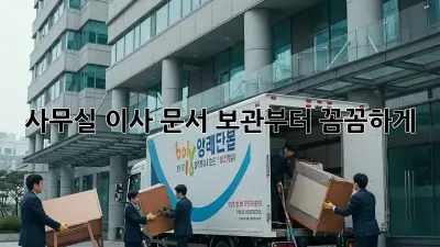 사무실 이사? 문서 보관부터 꼼꼼하게!